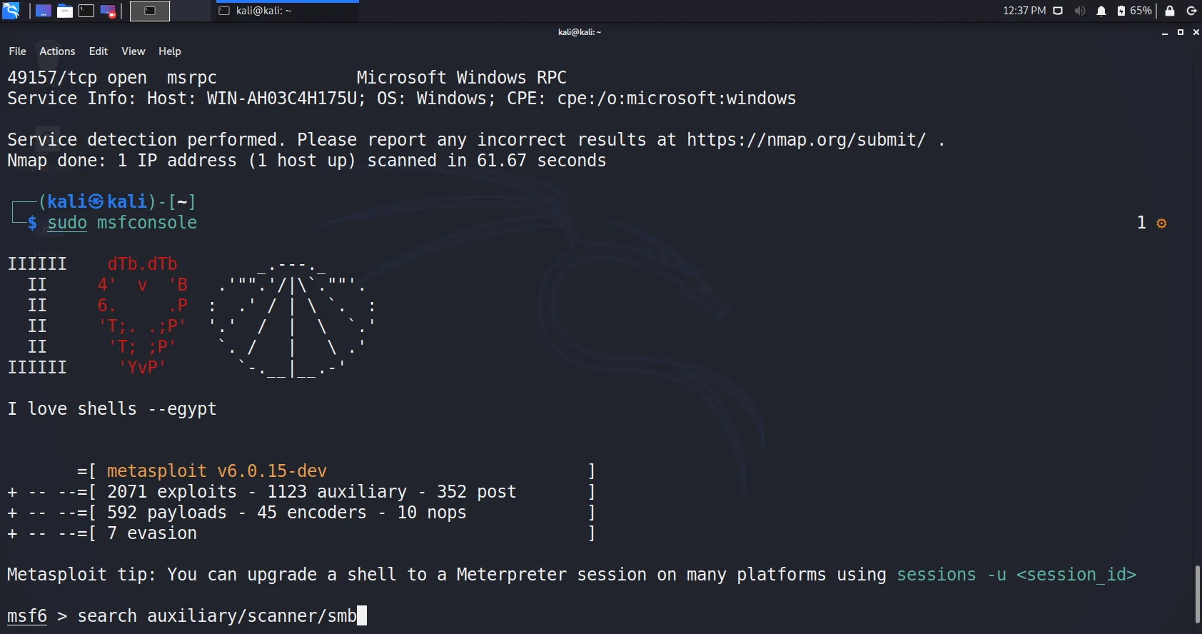 metasploit search auxiliary smb