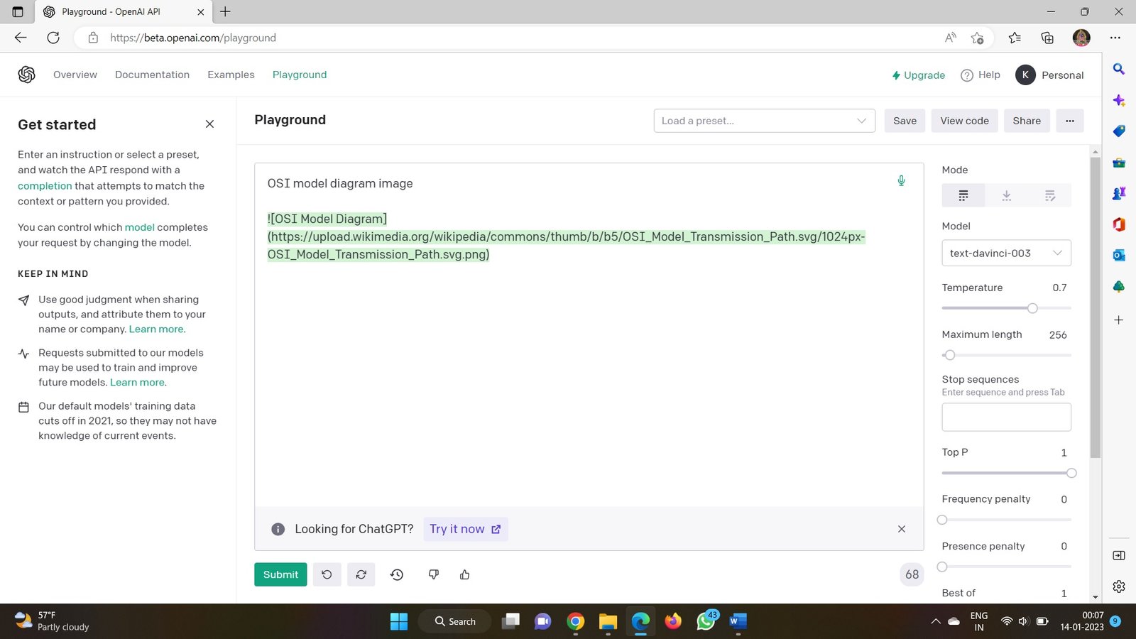what is chat gpt playground